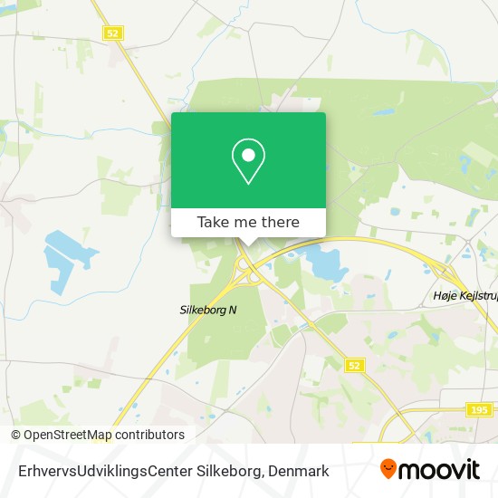 ErhvervsUdviklingsCenter Silkeborg map