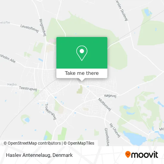 Haslev Antennelaug map