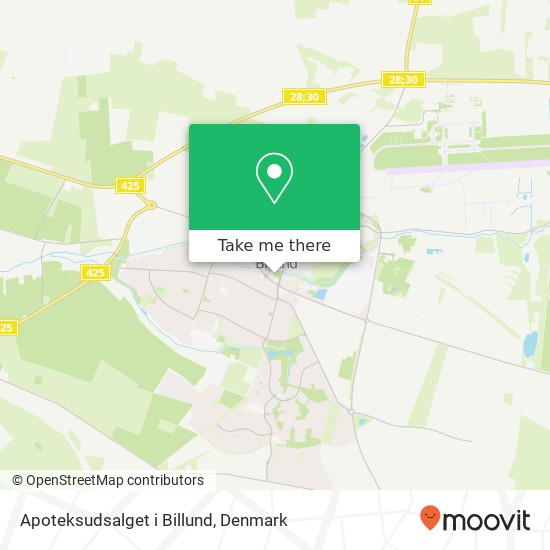 Apoteksudsalget i Billund map