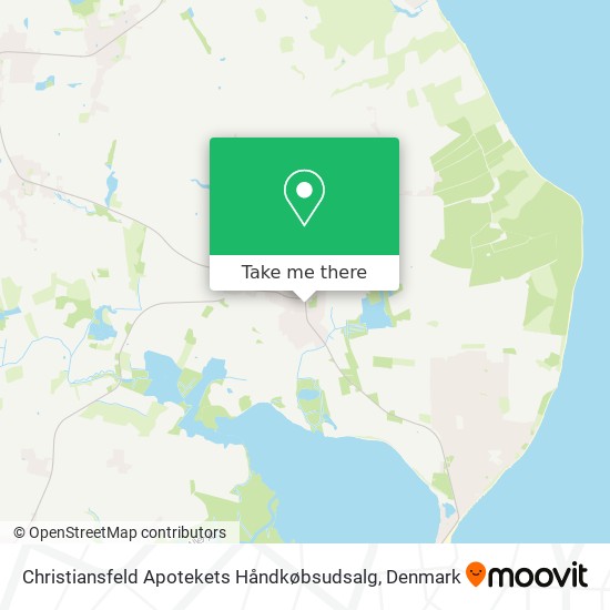 Christiansfeld Apotekets Håndkøbsudsalg map