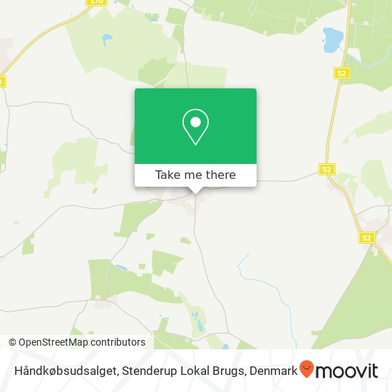 Håndkøbsudsalget, Stenderup Lokal Brugs map