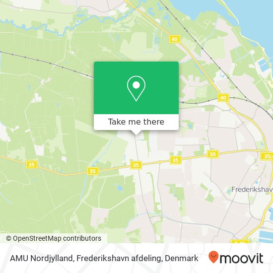 AMU Nordjylland, Frederikshavn afdeling map