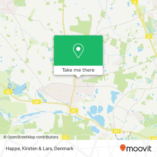 Happe, Kirsten & Lars map