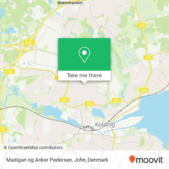 Madigan og Anker Pedersen, John map