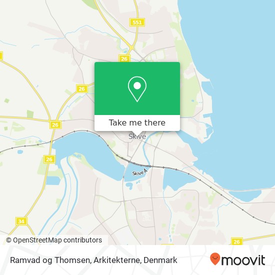 Ramvad og Thomsen, Arkitekterne map