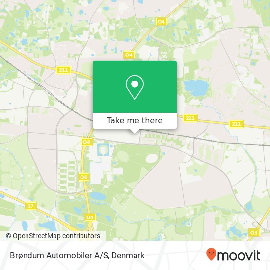 Brøndum Automobiler A/S map