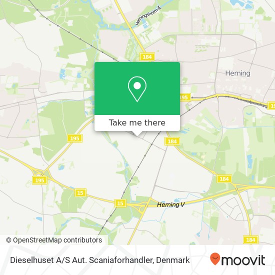 Dieselhuset A / S Aut. Scaniaforhandler map