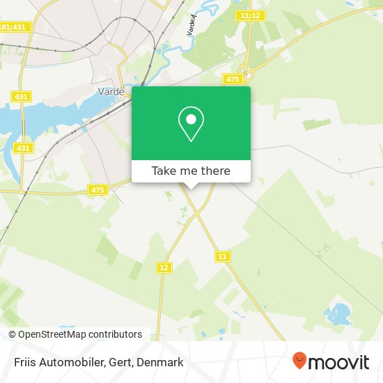 Friis Automobiler, Gert map