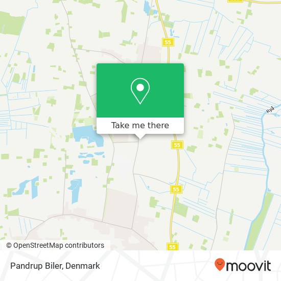 Pandrup Biler map