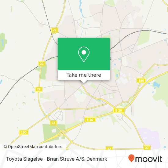 Toyota Slagelse - Brian Struve A / S map