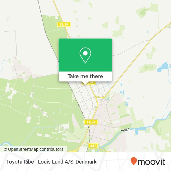 Toyota Ribe - Louis Lund A/S map