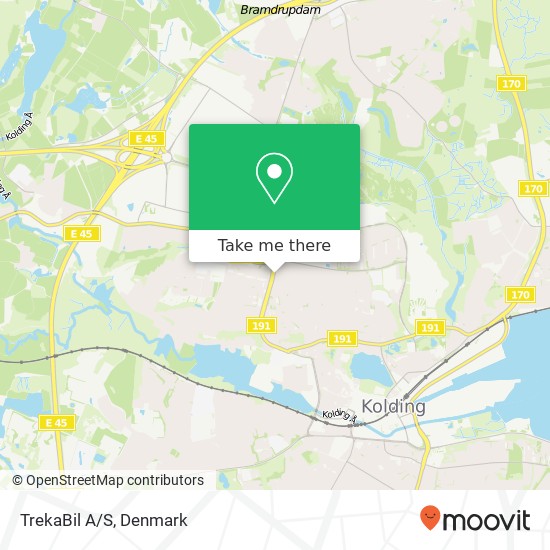 TrekaBil A/S map