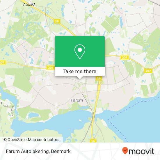 Farum Autolakering map