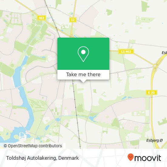 Toldshøj Autolakering map