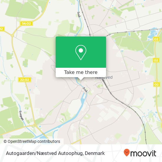 Autogaarden/Næstved Autoophug map