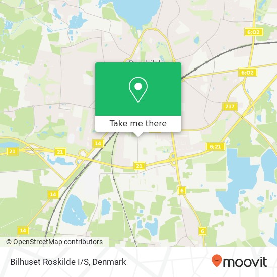 Bilhuset Roskilde I/S map