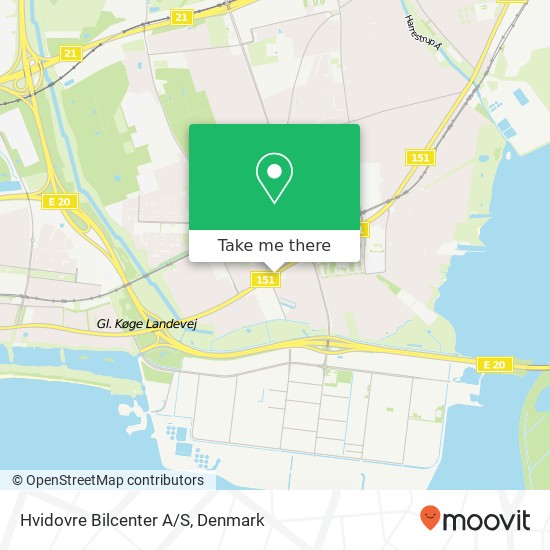 Hvidovre Bilcenter A/S map