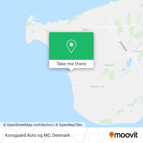 Korsgaard Auto og MC map