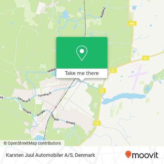 Karsten Juul Automobiler A/S map