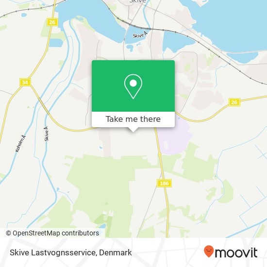 Skive Lastvognsservice map