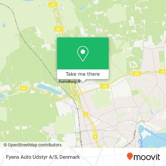 Fyens Auto Udstyr A/S map