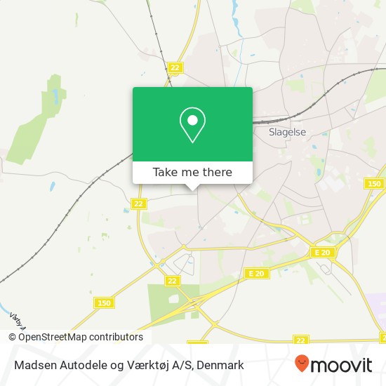 Madsen Autodele og Værktøj A/S map