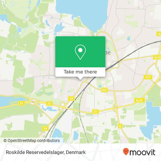 Roskilde Reservedelslager map