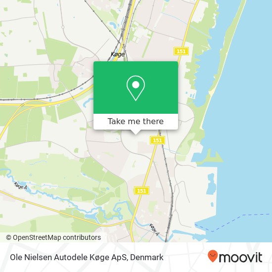Ole Nielsen Autodele Køge ApS map