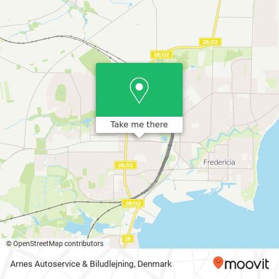 Arnes Autoservice & Biludlejning map