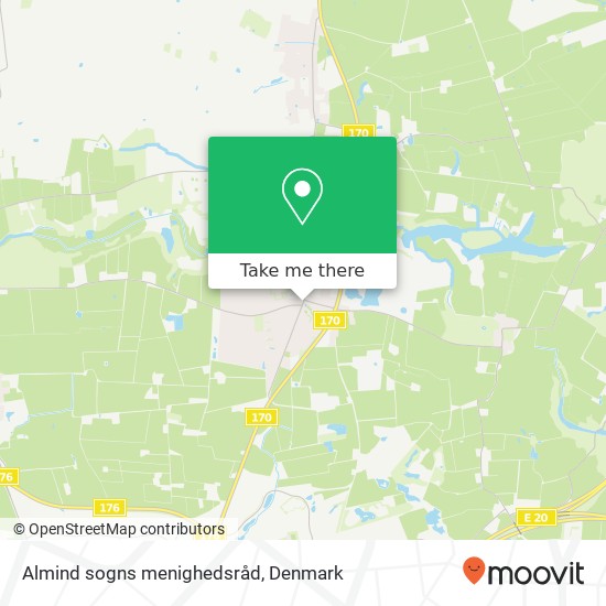 Almind sogns menighedsråd map