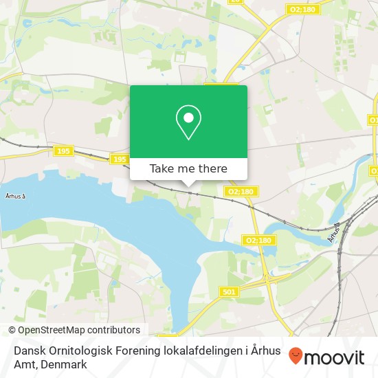 Dansk Ornitologisk Forening lokalafdelingen i Århus Amt map