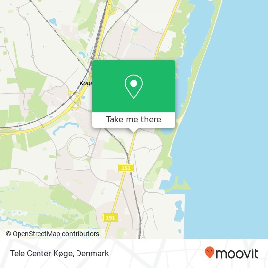 Tele Center Køge map