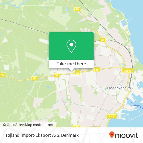 Tøjland Import-Eksport A/S map