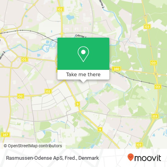 Rasmussen-Odense ApS, Fred. map