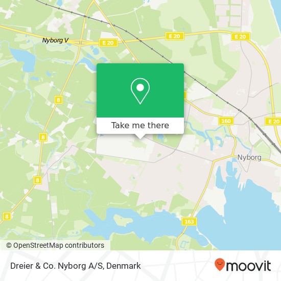Dreier & Co. Nyborg A/S map