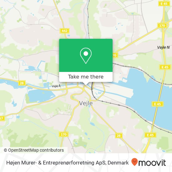 Højen Murer- & Entreprenørforretning ApS map