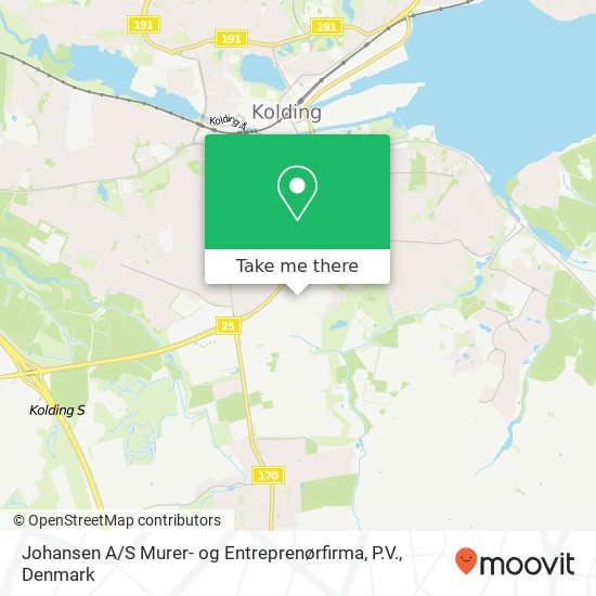 Johansen A / S Murer- og Entreprenørfirma, P.V. map