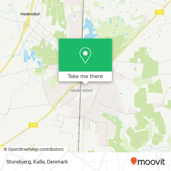 Storebjerg, Kalle map