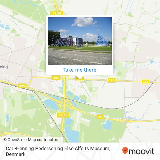 Carl-Henning Pedersen og Else Alfelts Museum map