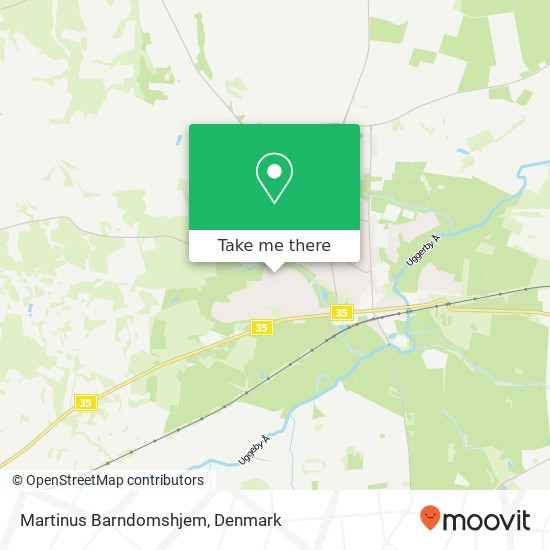 Martinus Barndomshjem map