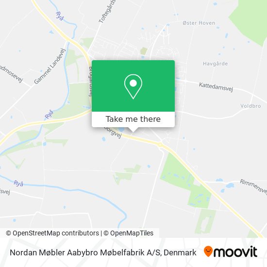 Nordan Møbler Aabybro Møbelfabrik A / S map