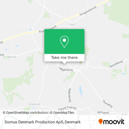 How to Domus Denmark Production ApS in by or Train?