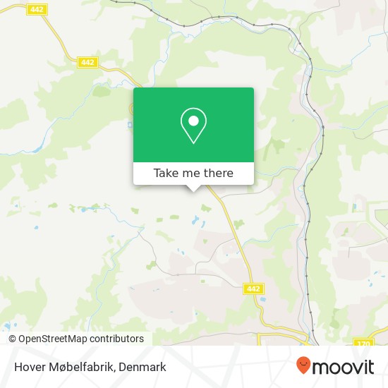 Hover Møbelfabrik map