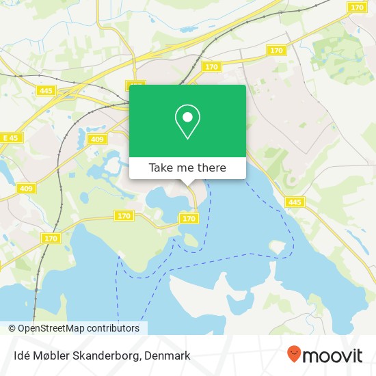 Idé Møbler Skanderborg map