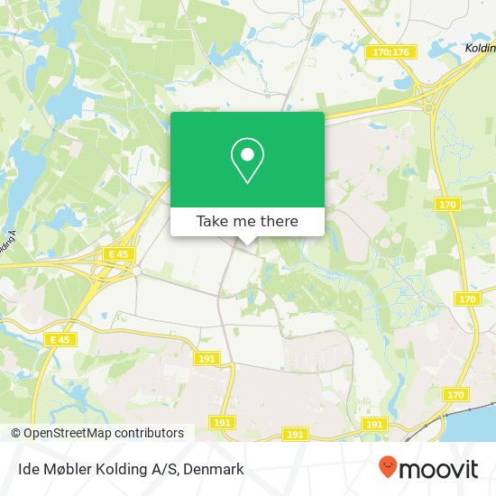 Ide Møbler Kolding A/S map
