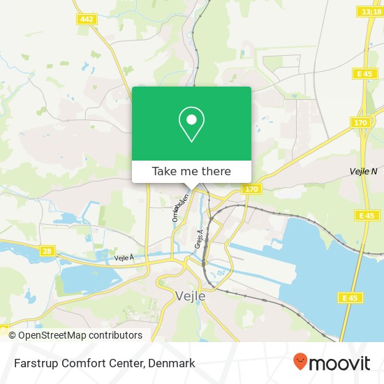 Farstrup Comfort Center map