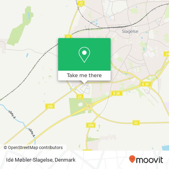 Idé Møbler-Slagelse map