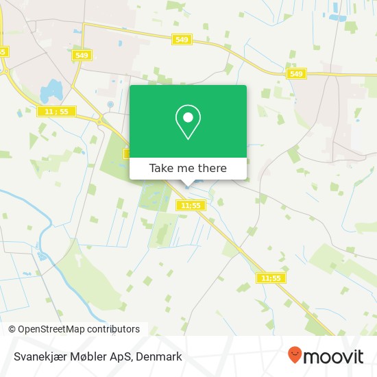 Svanekjær Møbler ApS map