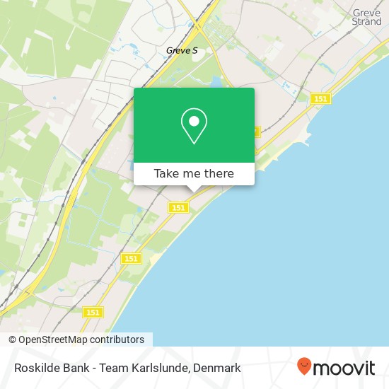 Roskilde Bank - Team Karlslunde map