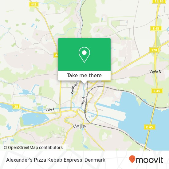 Alexander's Pizza Kebab Express map